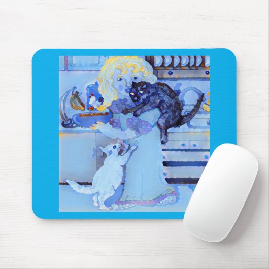 黒猫たち 🐈‍⬛ 🐈 の朝食 🥞 マウスパッド (マウス)