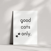 黒猫だけのグッド文字 ポスター