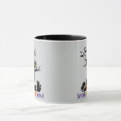 黒猫だらけのコーヒーマグ マグカップ (中央)