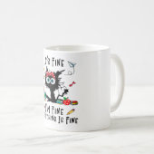 黒猫だ素晴らしよ俺は素晴らし全素晴らし体 コーヒーマグカップ (正面右)