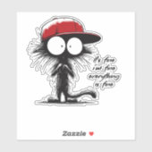 黒猫だ素晴らし俺は全素晴らしてフー素晴らしだ シール (シート)