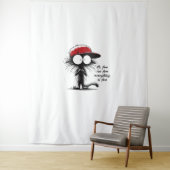 黒猫だ素晴らし俺は全素晴らしてフー素晴らしだ タペストリー (インサイチュ)