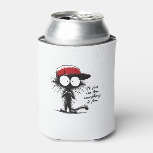 黒猫だ素晴らし俺は全素晴らしてフー素晴らしだ 缶クーラー (缶正面)