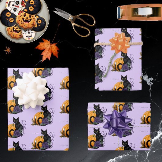 黒猫ちゃん ラッピングペーパーシート