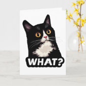黒猫って何？ カード (黄色い花)