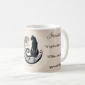 黒猫って音楽カードみたいなもんだ コーヒーマグカップ (正面右)