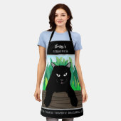 黒猫つるのフェンス、ビジネステーマ、中 エプロン (着用した状態)