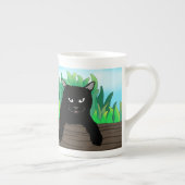 黒猫つるの ボーンチャイナマグカップ (右)