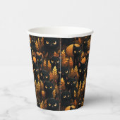 黒猫とかぼちゃ 紙コップ (右)