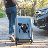 黒猫とこうもりとムーンハロウィン シール (スーツケースインサイチュ)