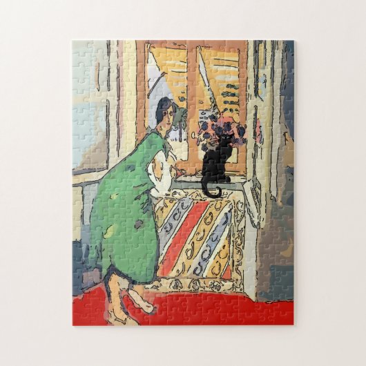 黒猫とのナンシー ジグソーパズル (縦)