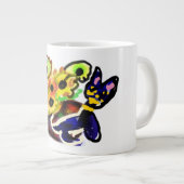 黒猫とひまわり ジャンボコーヒーマグカップ (正面右)