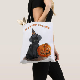 黒猫とカボチャのハロウィントートバッグ トートバッグ