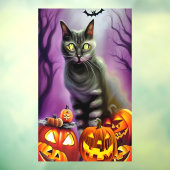 黒猫とカボチャのハロウィーン ウィンドウサイン (シート3)