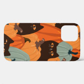 黒猫とカボチャの継ぎ目のないかわいい柄 Case-Mate iPhoneケース (裏面 (横))