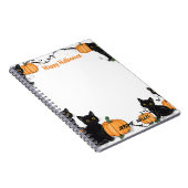 黒猫とカボチャハッピーハローウィン ノートブック (右側)