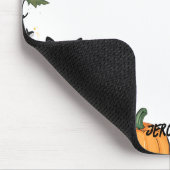 黒猫とカボチャハッピーハローウィン マウスパッド (コーナー)