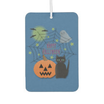 黒猫とカボチャ怖くないハロウィン