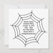 黒猫とカボチャ怖くないハロウィン 招待状 (裏面)