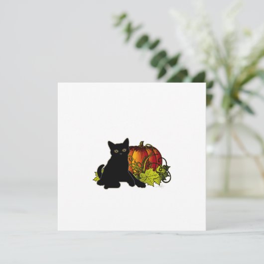 黒猫とカボチャ (スタンド正面)