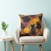 黒猫とカボチャ2 クッション (椅子)