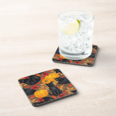 黒猫とカボチャ2 コースター (右側)