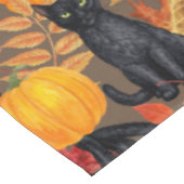 黒猫とカボチャ2 テーブルクロス (アングル)