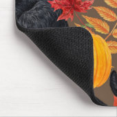 黒猫とカボチャ2 マウスパッド (コーナー)