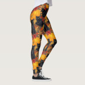 黒猫とカボチャ2 レギンス (右)