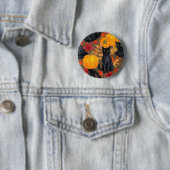 黒猫とカボチャ2 缶バッジ (インサイチュ)