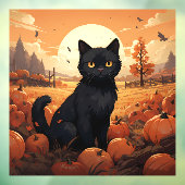 黒猫とカボチャ ウィンドウサイン (シート3)