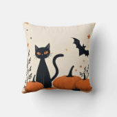 黒猫とカボチャ クッション (裏面)