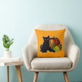 黒猫とカボチャ クッション (椅子)