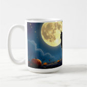 黒猫とカボチャ コーヒーマグカップ (左)