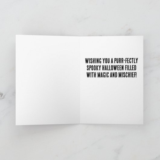 黒猫とカボチャ シーズンカード (内部)