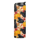 黒猫とカボチャ タンブラー (回転左)