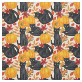 黒猫とカボチャ ファブリック (見本)