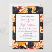 黒猫とカボチャ 招待状 (正面)