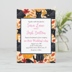 黒猫とカボチャ 招待状