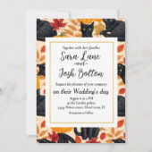 黒猫とカボチャ 招待状 (正面)