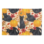 黒猫とカボチャ 枕カバー (裏面-左)