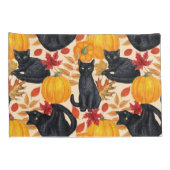 黒猫とカボチャ 枕カバー (裏面-右)