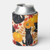黒猫とカボチャ 缶クーラー (缶正面)