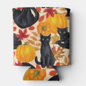 黒猫とカボチャ 缶クーラー (裏面)