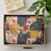 黒猫とカボチャ 薄葉紙 (ギフト)