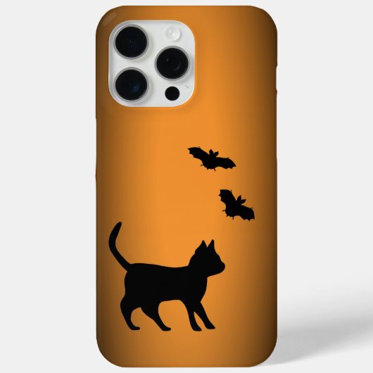 黒猫とコウモリ Case-Mate iPhoneケース (裏面)