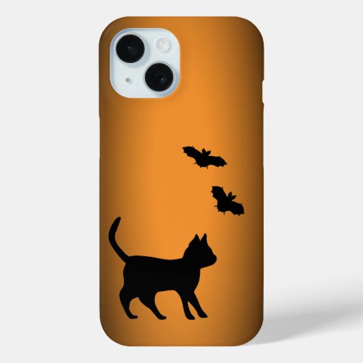 黒猫とコウモリ Case-Mate iPhoneケース (裏面)