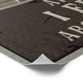 黒猫とコーヒーヴィンテージアート ポスター (角)