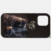 黒猫とコーヒー Case-Mate iPhoneケース (裏面 (横))