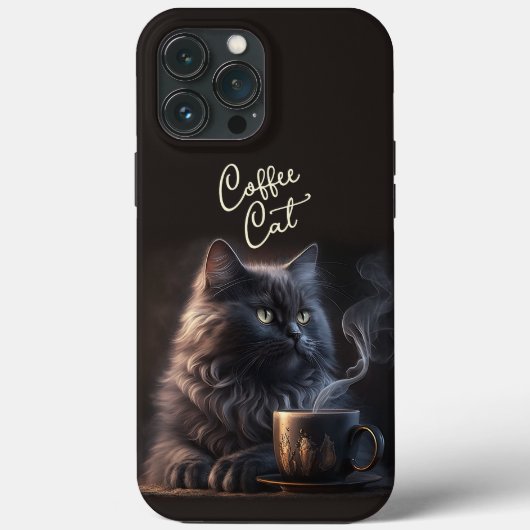 黒猫とコーヒー Case-Mate iPhoneケース (裏面)